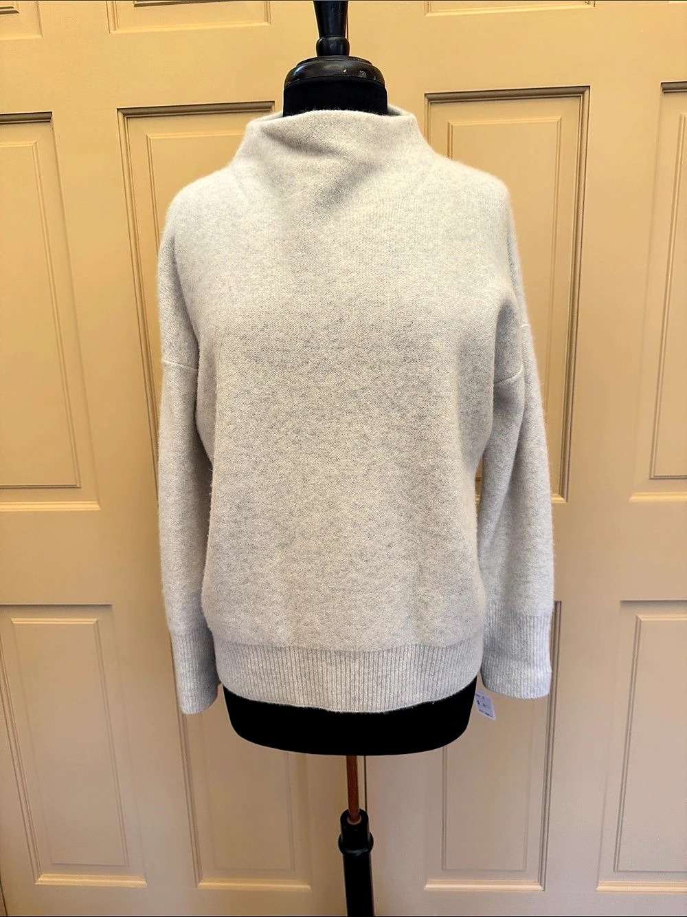 Vince Boiled Cashmere Funnel Neck Pullover